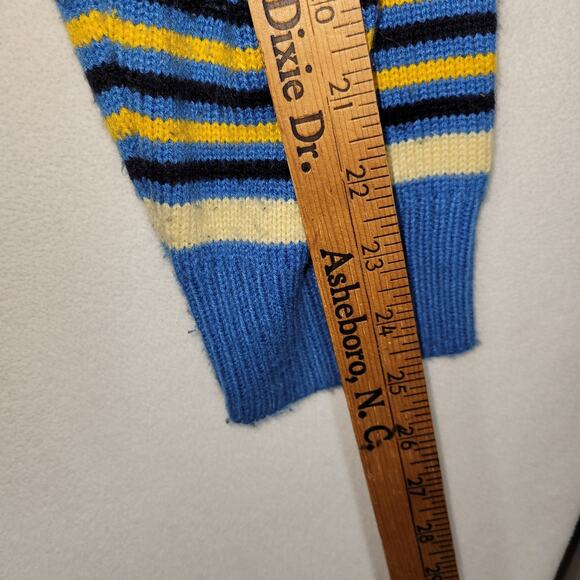 Vtg MeccaDNM Mens Sweater Shirt Sz XXL Blue Y2k Hip Hop Rap Fall Winter Cold - Picture 4 of 11